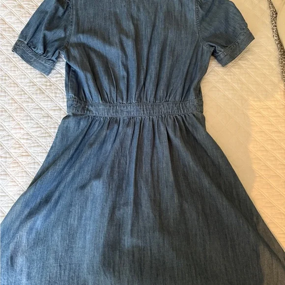 Madewell Denim Blue Button-Down Dress - Picture 3 of 4
